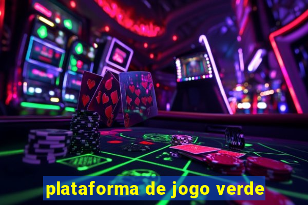 plataforma de jogo verde